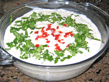 a bowl of yogurt